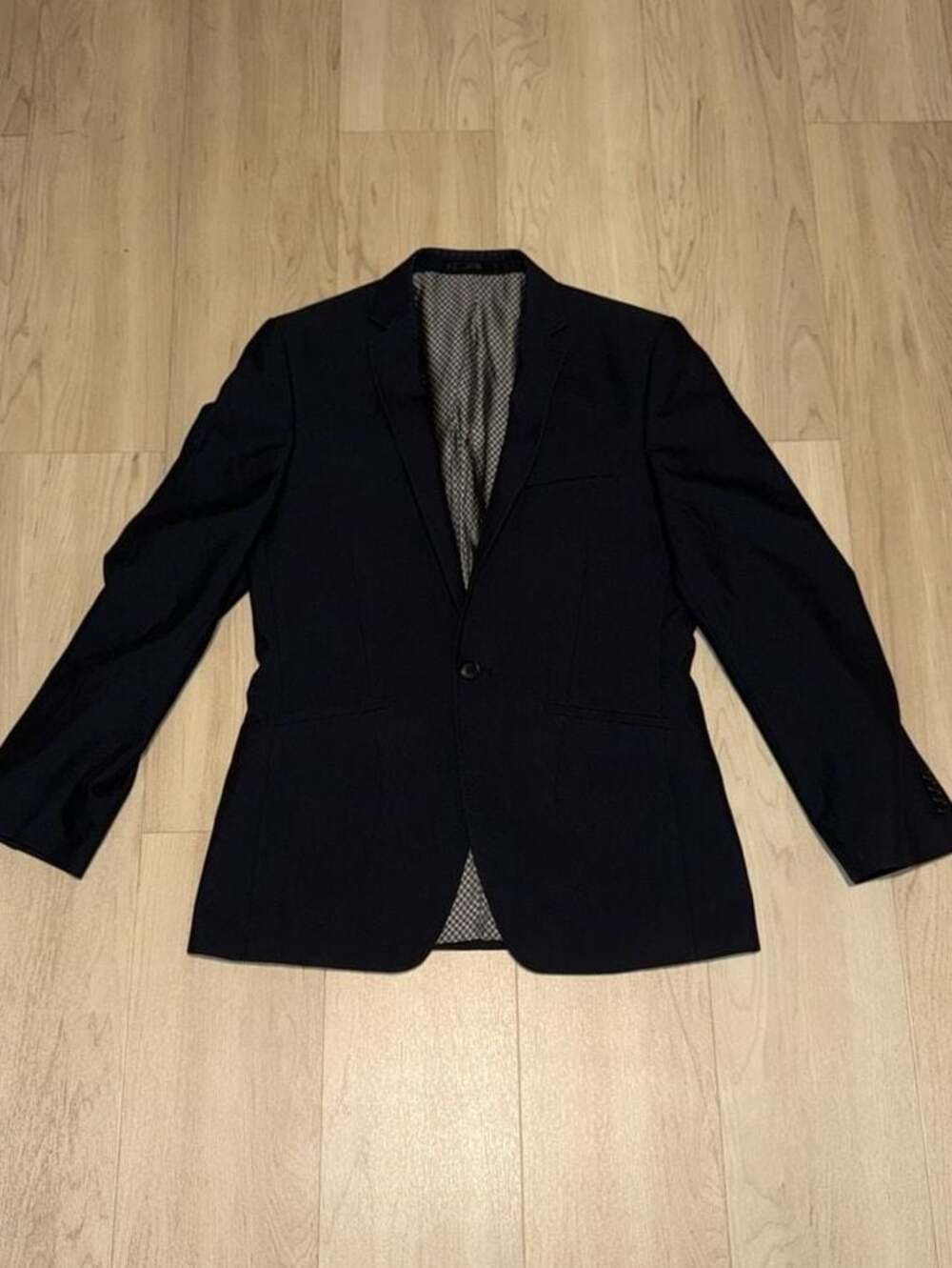 Lambretta Spirito di Lambretta Navy Blue Single Breasted Suit Jacket Blazer